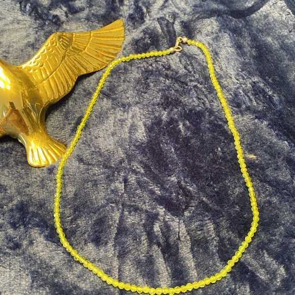 Genuine Peridot beaded necklace 18 inches 925. 25cts - Picture 5 of 7